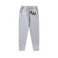Trapstar Style Autumn/Winter Split-Color Hip-Print Sweatpants - Heather Grey/Black