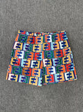 Eric Emanuel EE Multicolor All‑Over EE Logo Print Mesh Short