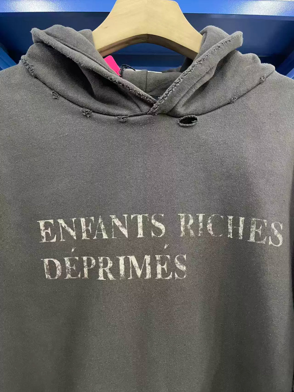 Washed Distressed ERD Logo Hoodie