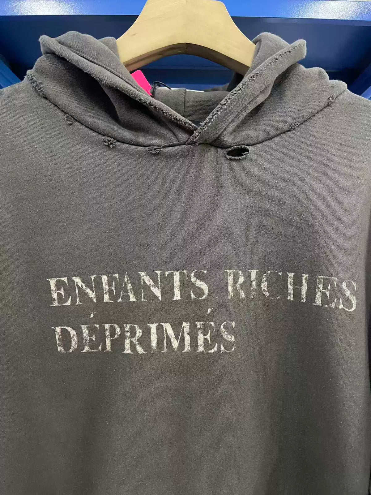 Washed Distressed ERD Logo Hoodie