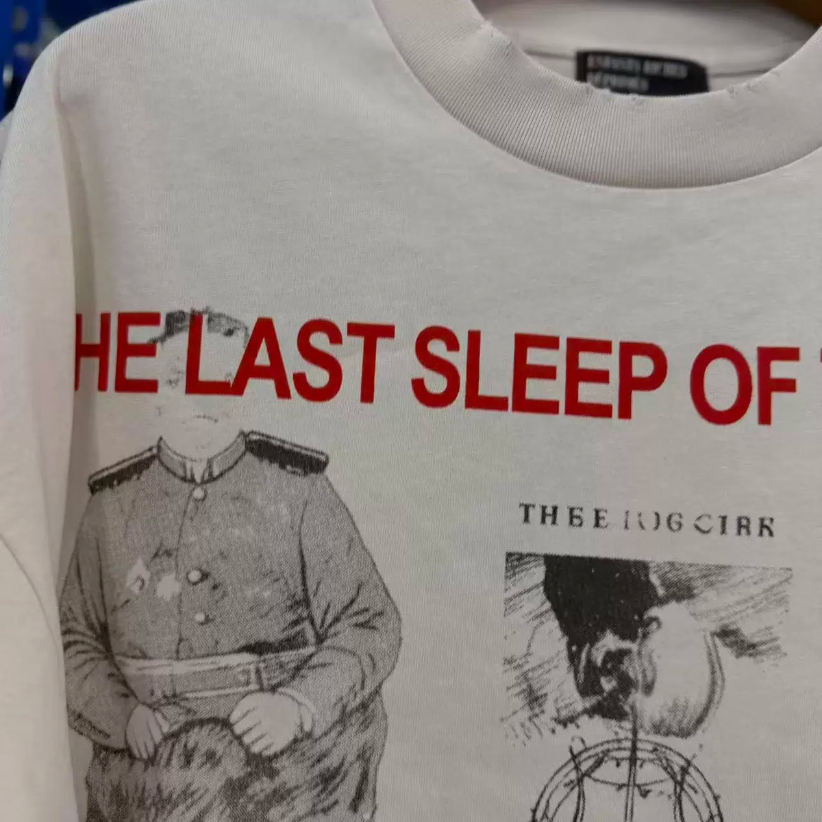 Vintage Art Collage Graphic Long Sleeve T‑Shirt