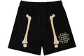 EE Black Bone Graphic Mesh Shorts