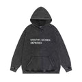 ERD Vintage Washed Letter Print Hoodie