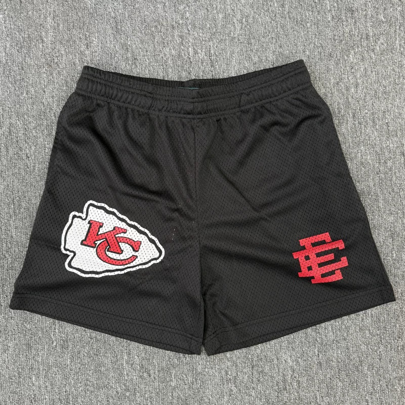 Eric Emanuel EE Black Kansas City Chiefs Mesh Short