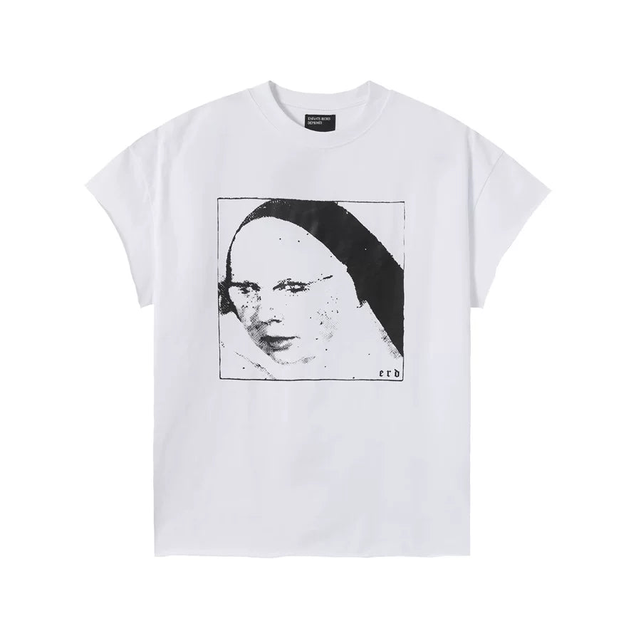 ERD Style Grunge Distressed Portrait Print Tee