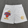 Eric Emanuel EE White New York Knicks Trophy Graphic Mesh Short