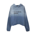 Gradient Tie‑Dye French Letter Oversized Cropped Hoodie