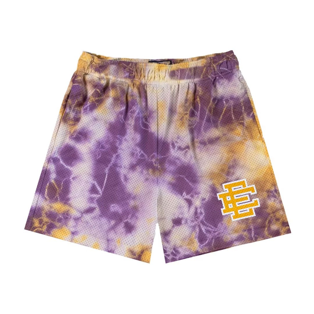 Eric Emanuel EE Basic Short Purple Tie Dye/Yellow